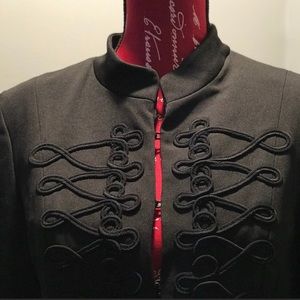 Casual Black Marching Band/Military Jacket💀